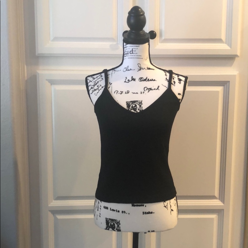ST. JOHN Knit Black Tank, New With Tags